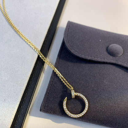 [Clover Jewelry]JUSTE NECKLACE GOLD DIAMONDS