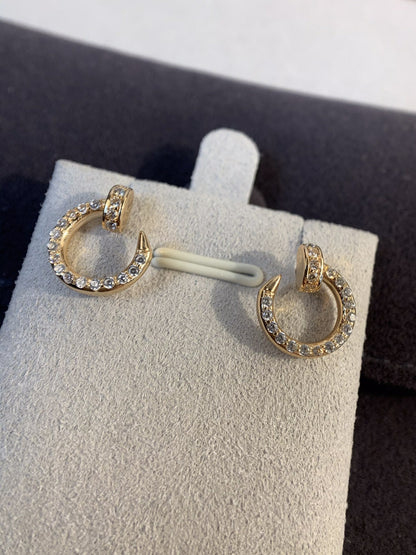 [Clover Jewelry]JUSTE EARRINGS GOLD DIAMONDS