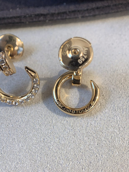 [Clover Jewelry]JUSTE EARRINGS GOLD DIAMONDS
