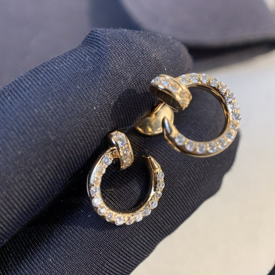 [Clover Jewelry]JUSTE EARRINGS GOLD DIAMONDS