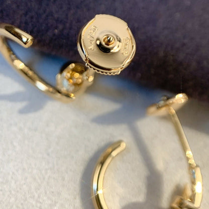 [Clover Jewelry]JUSTE EARRINGS PINK GOLD