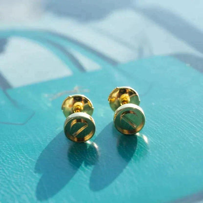 [Clover Jewelry]LOVE EARRINGS GOLD 10MM