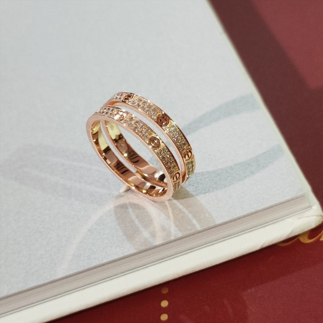 [Clover Jewelry]LOVE RING 2.65MM DIAMOND