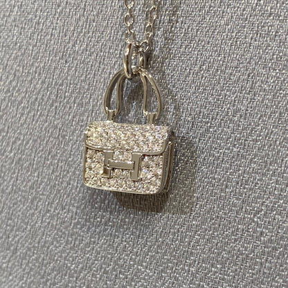 [Clover Jewelry]CONSTANCE PEDANT DIAMOND NECKLACE