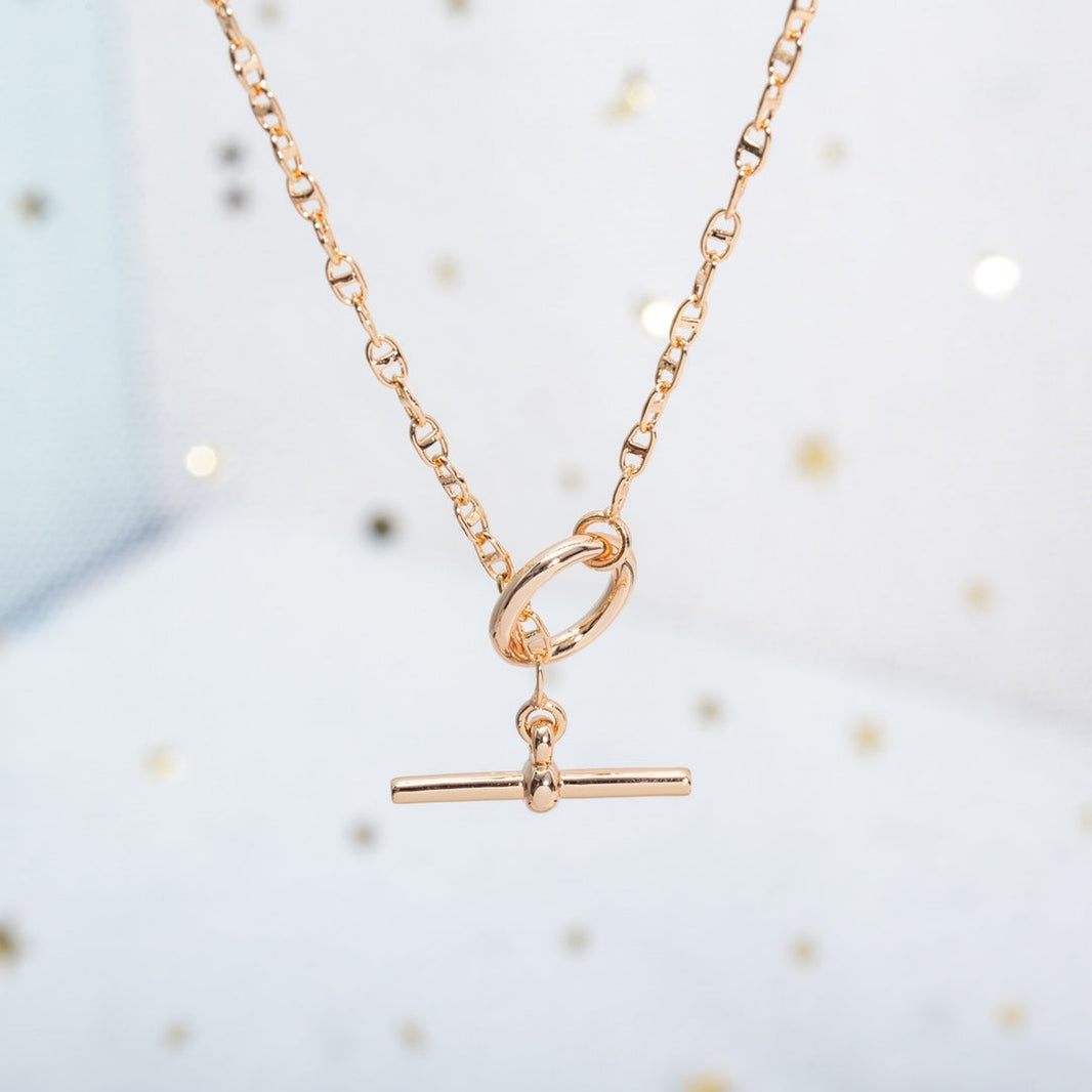 [Clover Jewelry]ECHAPPEE NECKLACE PINK GOLD