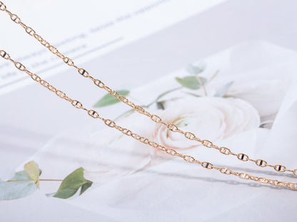 [Clover Jewelry]ECHAPPEE NECKLACE PINK GOLD