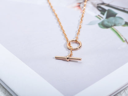 [Clover Jewelry]ECHAPPEE NECKLACE PINK GOLD