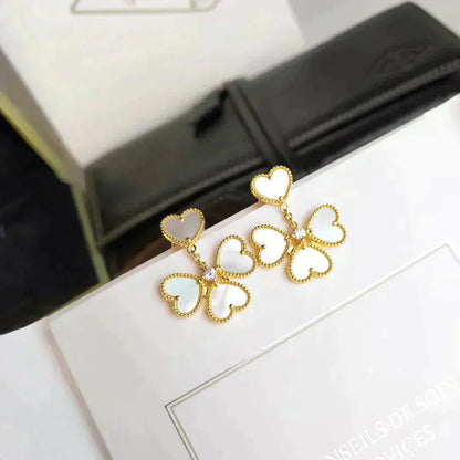 [Clover Jewelry]CLOVER SWEET WHITE MOP EARRINGS