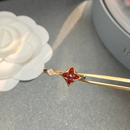 [Clover Jewelry]STAR 1 DIAMOND OPEN RING