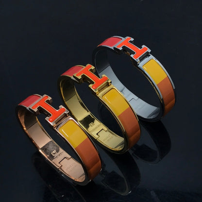 [Clover Jewelry]H BRACELET ORANGE RAINBOW CERAMIC