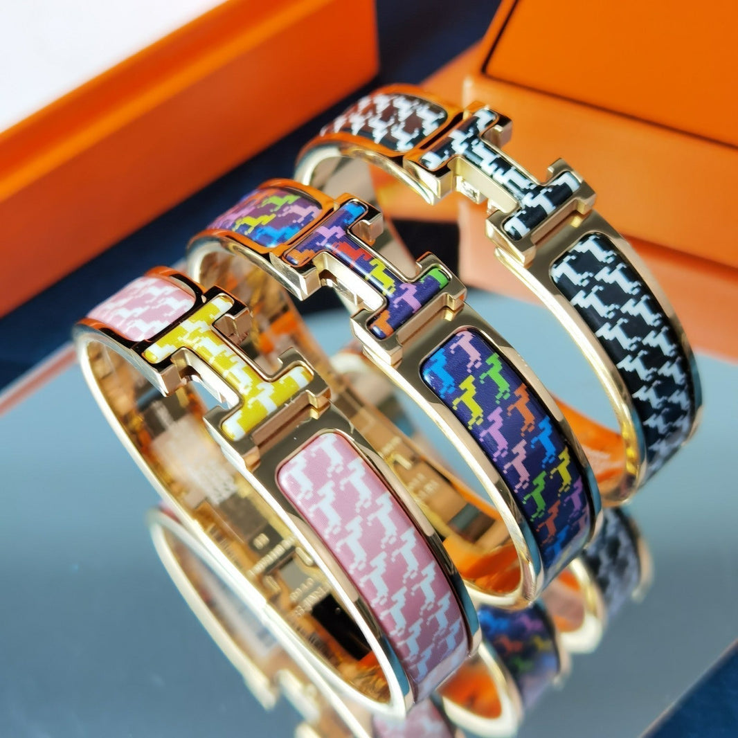 [Clover Jewelry]H HORSE BRACELET 12MM