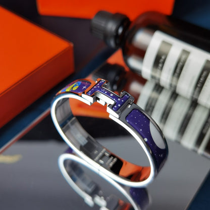 [Clover Jewelry]H STAR AND MOON BRACELET 12MM