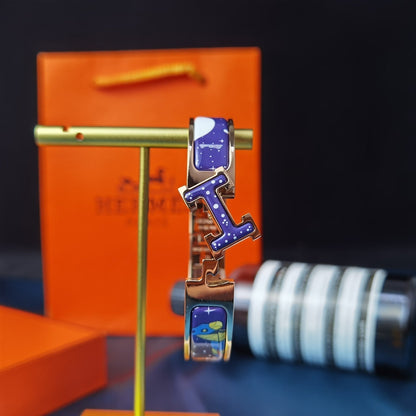 [Clover Jewelry]H STAR AND MOON BRACELET 12MM