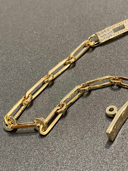 [Clover Jewelry]CHAINE BRACELET SMALL MODEL DIAMOND