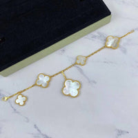 [Clover Jewelry]MAGIC CLOVER MOP GOLD BRACELET 5 MOTIFS