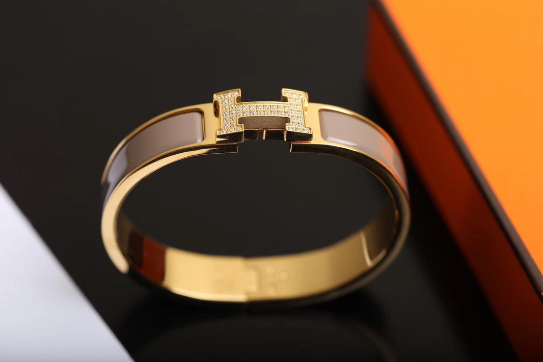 [Clover Jewelry]H BRACELET GOLD DIAMOND
