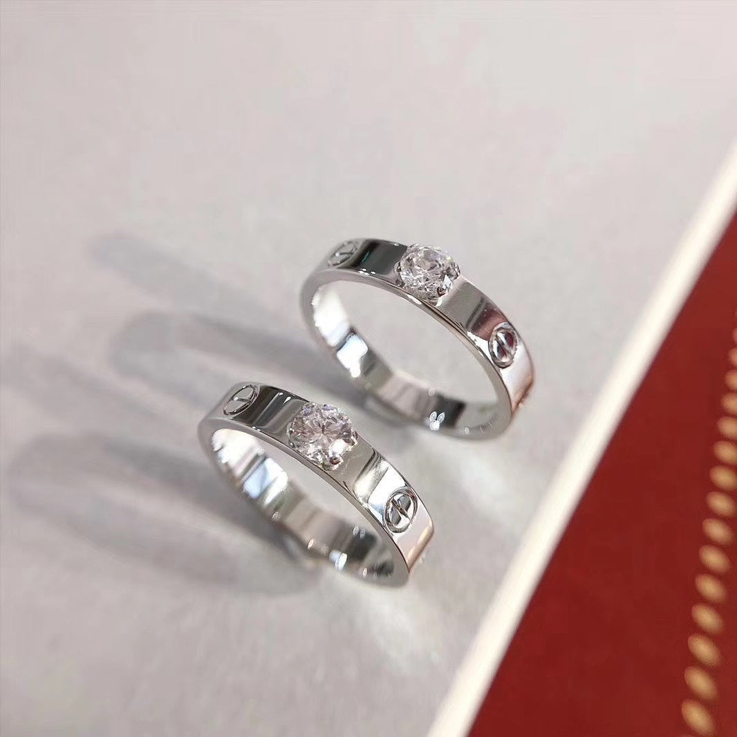 [Clover Jewelry]LOVE RING 3.6MM 1 BIG DIAMOND