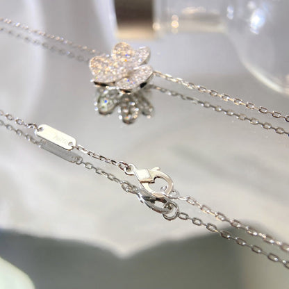 [Clover Jewelry]FLOWER DIAMOND NECKLACE