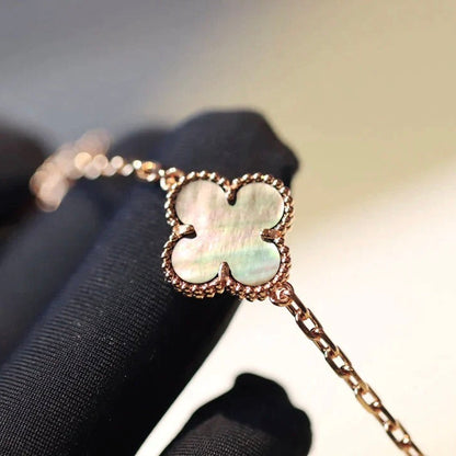 [Clover Jewelry]CLOVER 20 MOTIFS DARK MOP DIAMOND  NECKLACE
