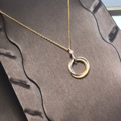 [Clover Jewelry]TRINITY  NECKLACE 1 DIAMOND