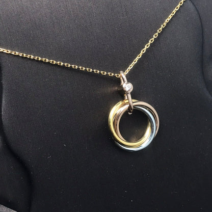 [Clover Jewelry]TRINITY  NECKLACE 1 DIAMOND