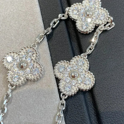 [Clover Jewelry] CLOVER 5 MOTIF FULL DIAMOND BRACELET COLLECTION