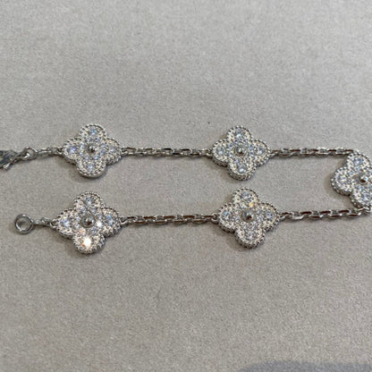 [Clover Jewelry] CLOVER 5 MOTIF FULL DIAMOND BRACELET COLLECTION