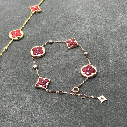 [Clover Jewelry]STAR AND SUN CARNELIAN 4 MOTIFS 3 DIAMONDS