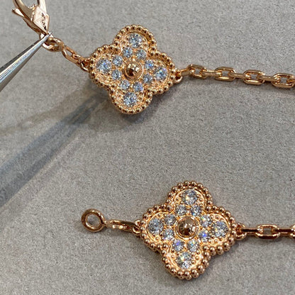 [Clover Jewelry] CLOVER 5 MOTIF FULL DIAMOND BRACELET COLLECTION