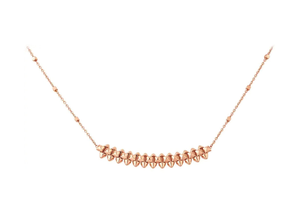 [Clover Jewelry]CLASH PINK GOLD NECKLACE