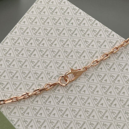 [Clover Jewelry]LUCKY SPRING 15 MOTIFS ROSE GOLD NECKLACE