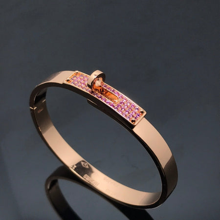 [Clover Jewelry]KELLY BRACELET PINK DIAMOND