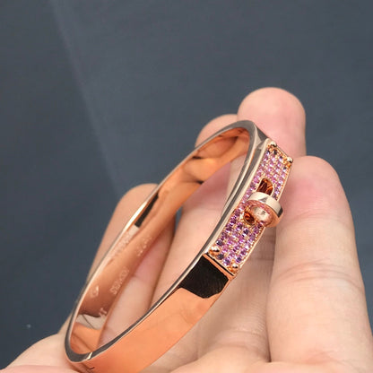 [Clover Jewelry]KELLY BRACELET PINK DIAMOND