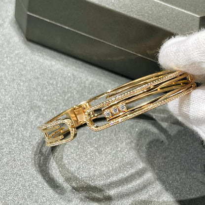 [Clover Jewelry]MOVE 10TH PAVED DIAMOND BRACELET