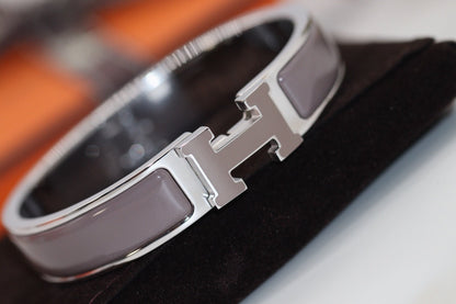 [Clover Jewelry]H BRACELET 12MM BROWN