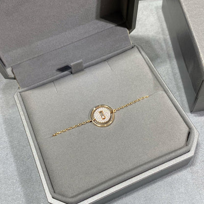[Clover Jewelry]LUCKY MOVE DIAMOND PAVED BRACELET