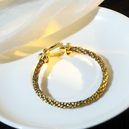 [Clover Jewelry]FORCE 10 GOLD GREEN DIAMOND PAVED