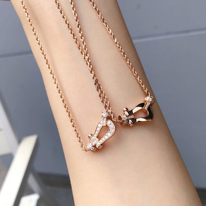 [Clover Jewelry]FORCE 10 PINK GOLD DIAMOND NECKLACE