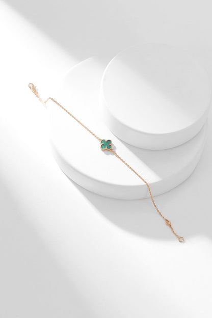 [Clover Jewelry]CLOVER BRACELET MALACHITE 1 MOTIF
