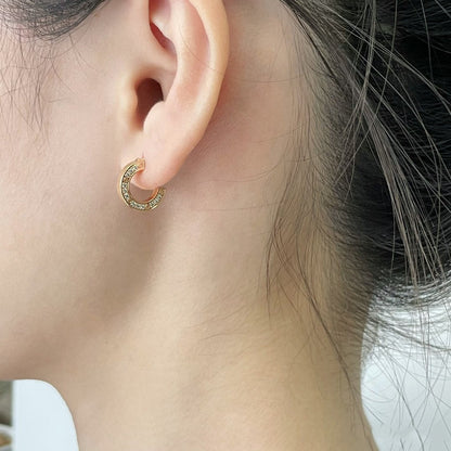 [Clover Jewelry]LOVE DIAMOND EARRINGS