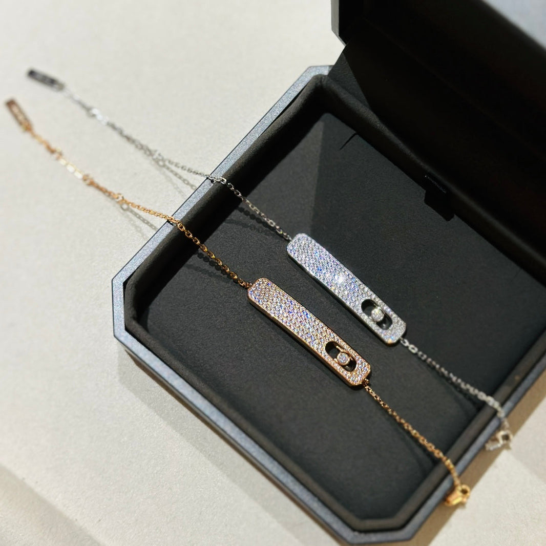 [Clover Jewelry]MOVE CLASSIQUE DIAMOND PAVED BRACELET