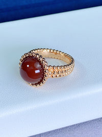 [Clover Jewelry]PERLEE COULEURS ROSE GOLD RING