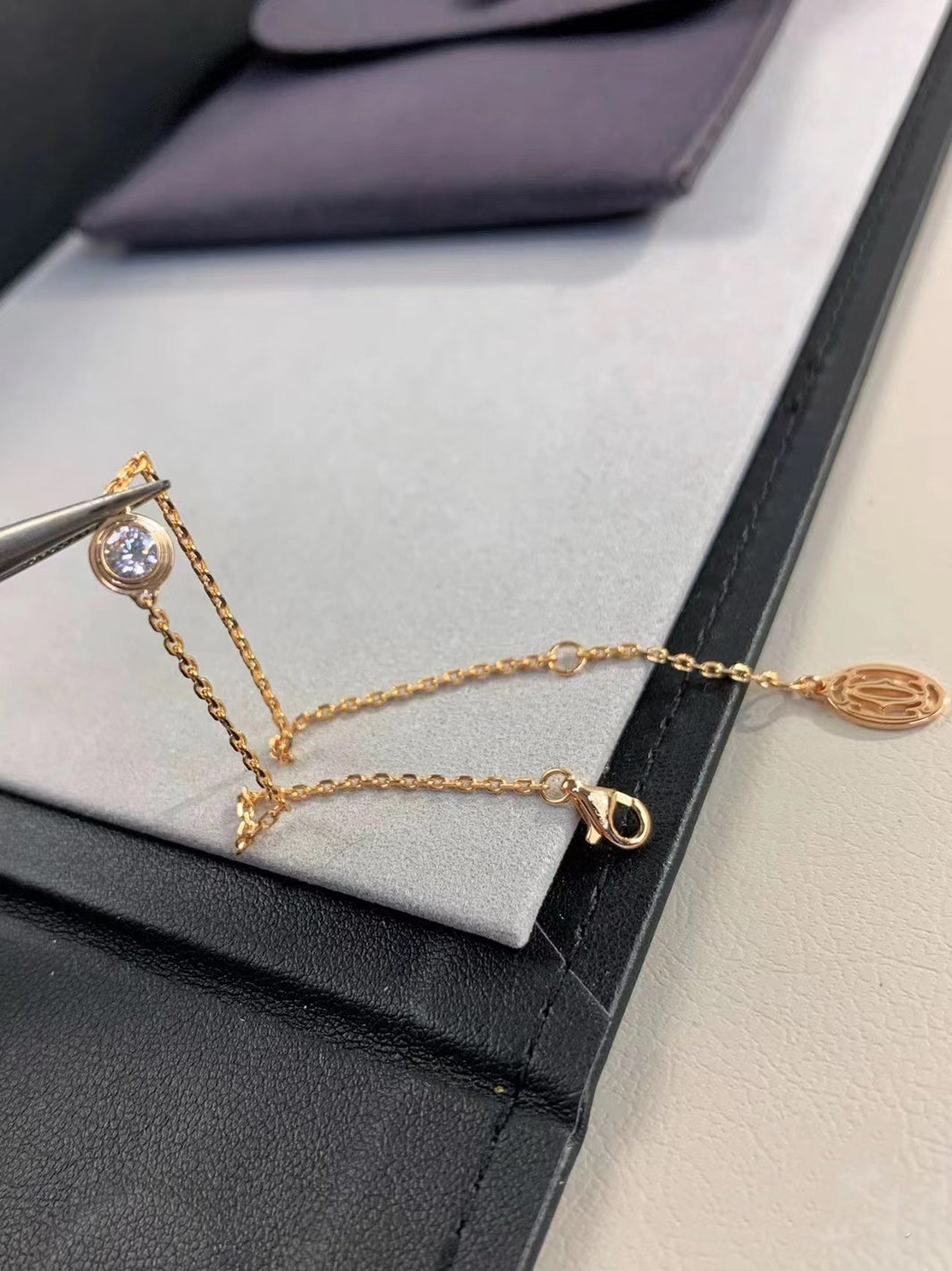 [Clover Jewelry]DAMOUR DIAMOND LINK BRACELET