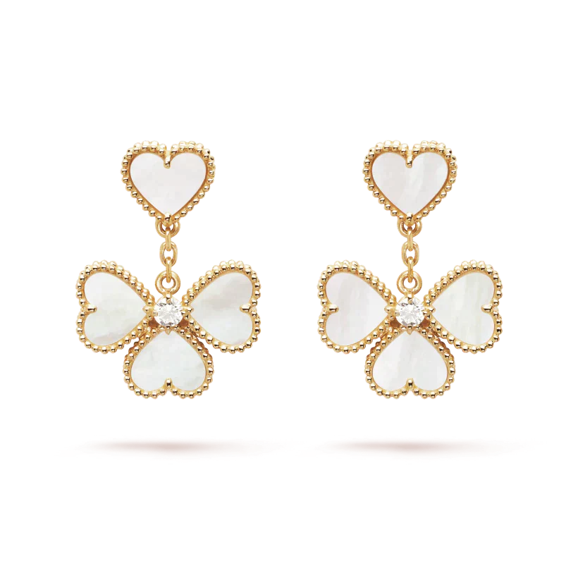 [Clover Jewelry]CLOVER SWEET WHITE MOP EARRINGS