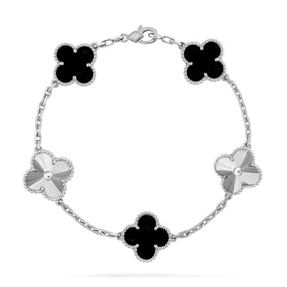 [Clover Jewelry] CLOVER 5 MOTIF ONYXS BRACELET COLLECTION