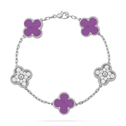 [Clover Jewelry] CLOVER 5 MOTIF VIOLET BRACELET COLLECTION