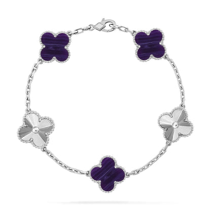[Clover Jewelry]CLOVER 5 MOTIF PURPLE STRIPES BRACELET COLLECTION