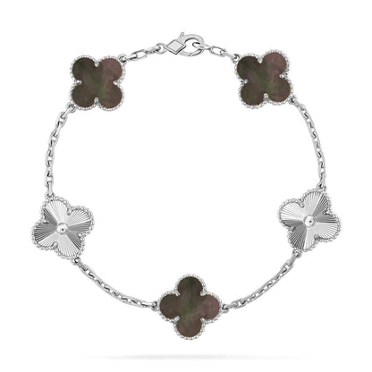[Clover Jewelry] CLOVER 5 MOTIF GRAY MOP BRACELET COLLECTION