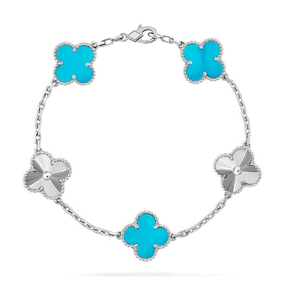 [Clover Jewelry] CLOVER 5 MOTIF TURQUOISE BRACELET COLLECTION