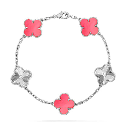 [Clover Jewelry] CLOVER 5 MOTIFS  PINK MOP BRACELET COLLECTION